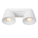 Lucide spot TRIGONO ES111 2 flames, adjustable, conical GU10 IP20, white dimmable