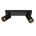 Deckenstrahler CLUBS, 2xGU10, schwarz