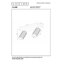 Lucide Deckenstrahler CLUBS, 2xGU10, wei�