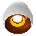 ceiling luminaire TORBEN GU10 IP20, gold matt, brass, black dimmable