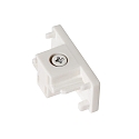 1-phase end cap TRACK, white