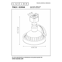 Lucide 1-Phasen Schienenstrahler TRACK DORIAN, 1xES111, schwarz