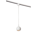 1-phase pendant luminaire TRACK FLORIS GU10 IP20, white dimmable