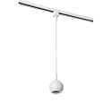 Lucide 1-phase pendant luminaire TRACK FLORIS GU10 IP20, white dimmable