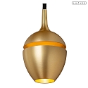 Lucide 1-Phasen Pendelleuchte PRESTON TRACK, Direkt-Indirekt, GU10, Schirm � 9cm, Pendel max. 120cm, Messing / Gold matt