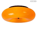 Lucide ceiling luminaire SENTINO G9 IP20, orange, black dimmable