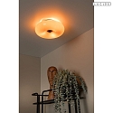 Lucide ceiling luminaire SENTINO G9 IP20, orange, black dimmable