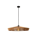 Pendelleuchte YUNKAI, � 70 cm, 1xE27, Holz hell