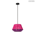 Lucide pendant luminaire JESSICA E27 IP20, pink, black dimmable
