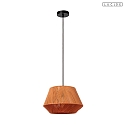 Lucide pendant luminaire JESSICA E27 IP20, black, terracotta dimmable