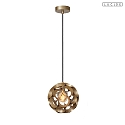 pendant luminaire HANNELORE E27 IP20, brass dimmable