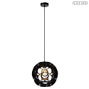 pendant luminaire HANNELORE E27 IP20, black dimmable