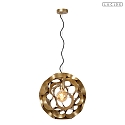 pendant luminaire HANNELORE E27 IP20, brass dimmable