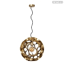 pendant luminaire HANNELORE E27 IP20, brass dimmable