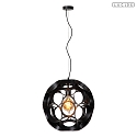pendant luminaire HANNELORE E27 IP20, black dimmable