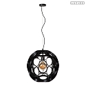 Lucide pendant luminaire HANNELORE E27 IP20, black dimmable