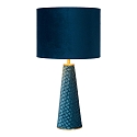 Tischleuchte EXTRAVAGANZA VELVET, � 25 cm, 1xE27, t�rkis