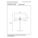 Lucide Tischleuchte EXTRAVAGANZA TUSSE, � 30 cm, 1xE14, rosa