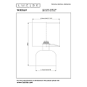 Lucide Tischleuchte WOOLLY, � 16 cm, 1xE14, rosa