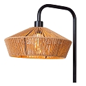 Lucide floor lamp YUNKAI E27 IP20, brown, black dimmable