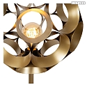 Lucide floor lamp HANNELORE E27 IP20, brass dimmable