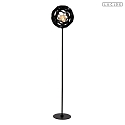 floor lamp HANNELORE E27 IP20, black dimmable