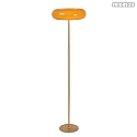floor lamp SENTINO G9 IP20, brass, taupe 