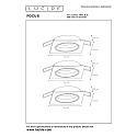 LED Einbaustrahler FOCUS, GU10, 3x5W, 3000K, 3er Set, dimmbar