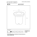 Lucide Outdoor Bodeneinbaustrahler BILTIN, � 10,8 cm, 1xGU10, IP67, schwarz