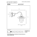Lucide Outdoor Wandleuchte ARUBA, 1xE27, IP44, rost