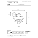 Lucide outdoor wall luminaire ZICO round, direct E27 IP44, chrome matt dimmable