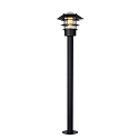 outdoor floor lamp ZICO round, direct E27 IP44, black dimmable