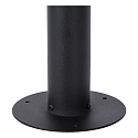 Lucide outdoor floor lamp ZICO round, direct E27 IP44, black dimmable