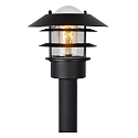 Lucide outdoor floor lamp ZICO round, direct E27 IP44, black dimmable