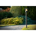 Lucide outdoor floor lamp ZICO round, direct E27 IP44, black dimmable