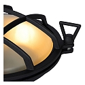 Lucide Outdoor Wandleuchte DUDLEY, 1xE27, IP65, rund, schwarz