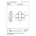 Lucide Outdoor Wandleuchte DUDLEY, 1xE27, IP65, rund, schwarz