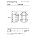 Outdoor Wandleuchte DUDLEY, 1xE27, IP65, oval