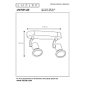 Lucide LED Deckenstrahler JASTER, GU10, 2x5W, 2700K, schwarz