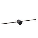 LED Wandaufbau-Spiegelleuchte MIZAR, IP44, 60cm, 6W 2700K 270lm 120�, schaltbar, schwarz