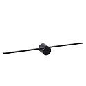 Lucide LED Wandaufbau-Spiegelleuchte MIZAR, IP44, 60cm, 6W 2700K 270lm 120�, schaltbar, schwarz