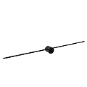 Lucide LED Wandaufbau-Spiegelleuchte MIZAR, IP44, 90cm, 11W 2700K 460lm 120�, schaltbar, schwarz