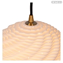 Lucide pendant luminaire BINA 3 flames E27 IP20, black, white dimmable