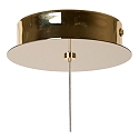 Lucide pendant luminaire CINTRA round IP20, gold matt, brass, transparent 
