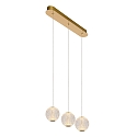 Lucide pendant luminaire CINTRA square IP20, gold matt, brass, transparent 