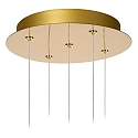 Lucide pendant luminaire CINTRA LED round IP20, gold matt, brass, transparent 