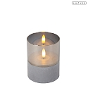 Lucide table lamp VELAS set of 3 IP20, grey, smoky colour 