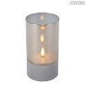 Lucide table lamp VELAS set of 3 IP20, grey, smoky colour 