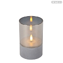 Lucide table lamp VELAS set of 3 IP20, grey, smoky colour 