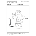 Lucide Tischleuchte CACTUS, 1xE14, gr�n